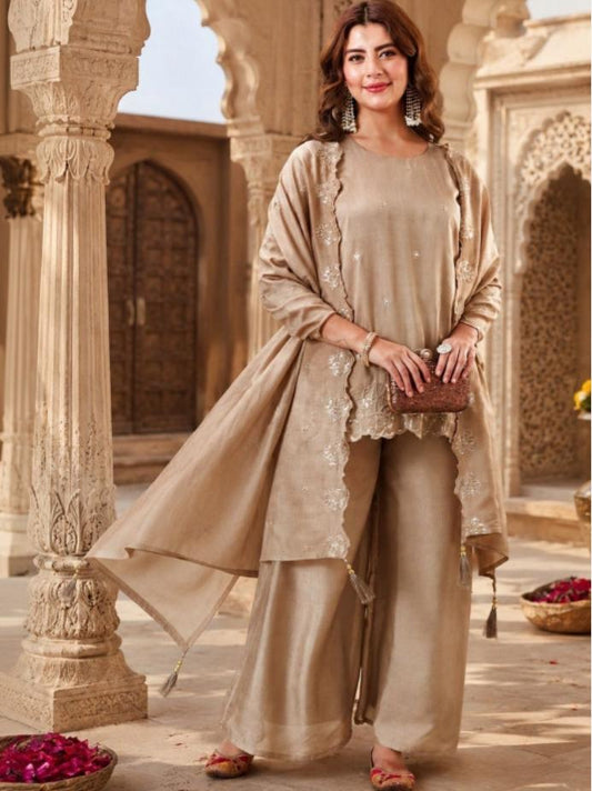 Women Regular Kurti with Pyjamas & With Dupatta